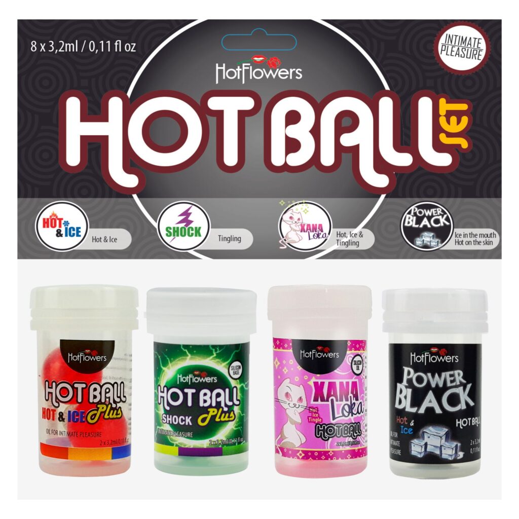 Hot Ball Brazilian Ball set of four packs, two balls inside ea.