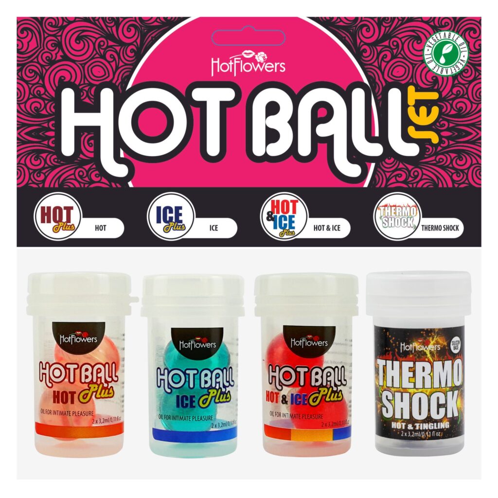 Hot Ball Brazilian Ball set of four packs, two balls inside ea.
