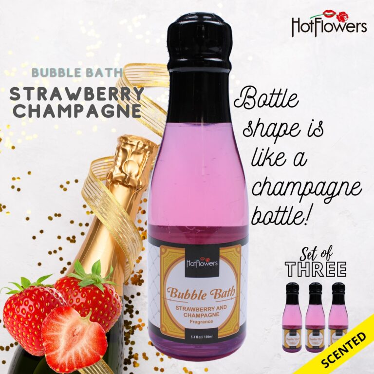 Hot Flowers Bubble Bath Strawberry-Champagne Scented