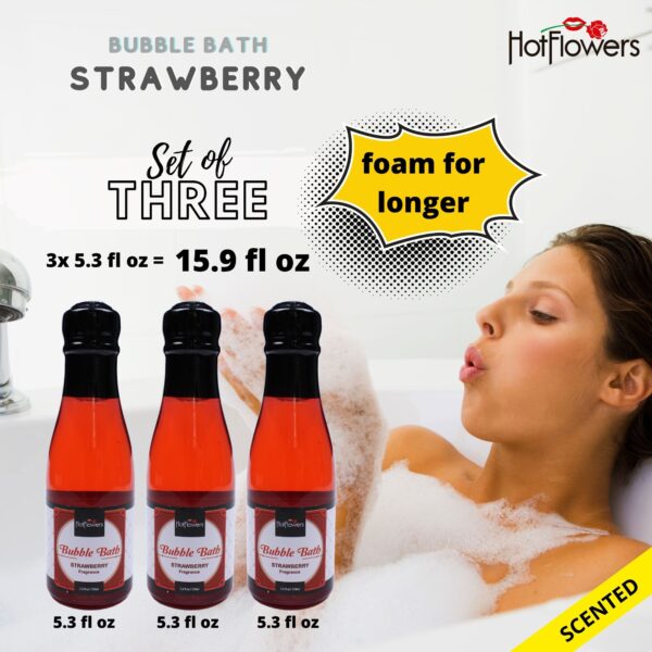 Hot Flowers Bubble Bath Strawberry Scented