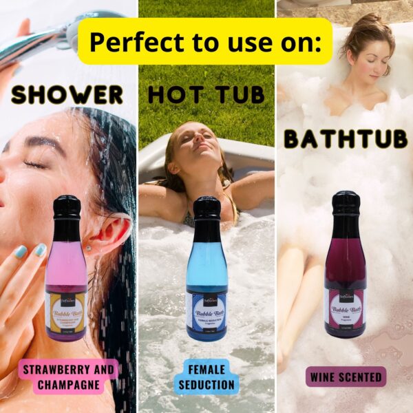 Pack of three Hot Flowers Bubble Bath Scented