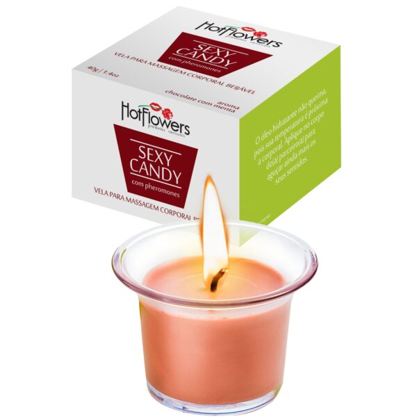 Edible Sex Candle Chocolate-Mint Massage Candle