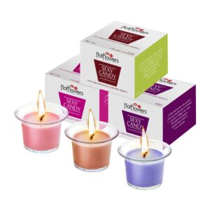 Kissable Sex Candle Set Strawberry-Champagne Chocolate-Mint Wine