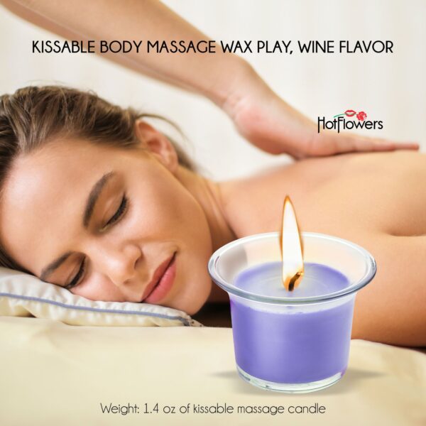 Kissable Sex Candle Set Strawberry-Champagne Chocolate-Mint Wine