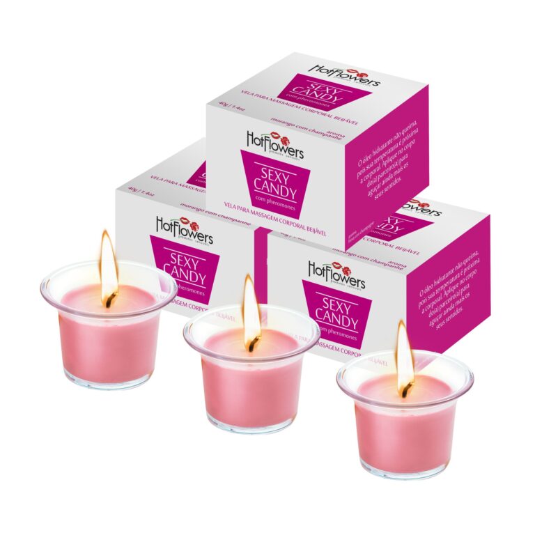 Edible Sex Candle Strawberry-Champagne Massage Candle