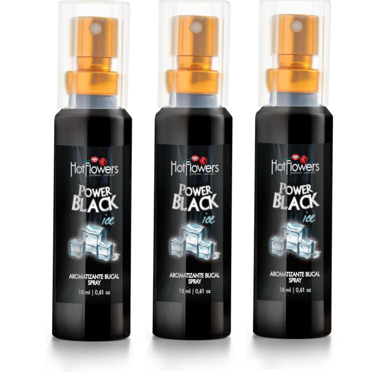 Aromatizante Bucal Black Ice Spray - Unisex - Set of three