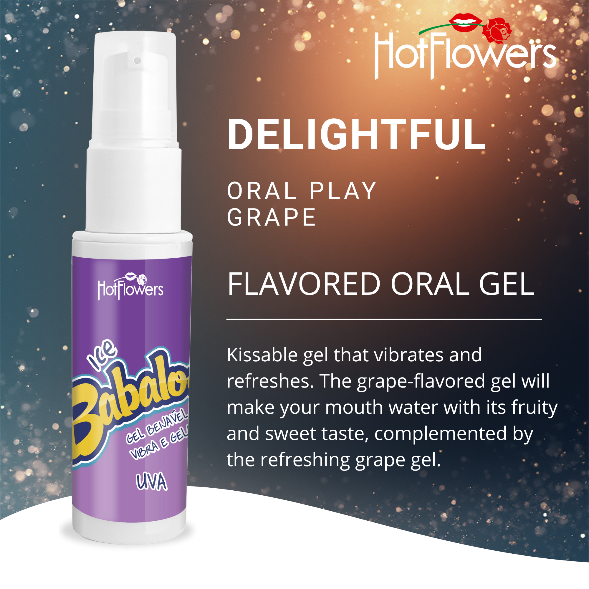 Ice Babaloo Grape Oral gel by Hot Flowers
