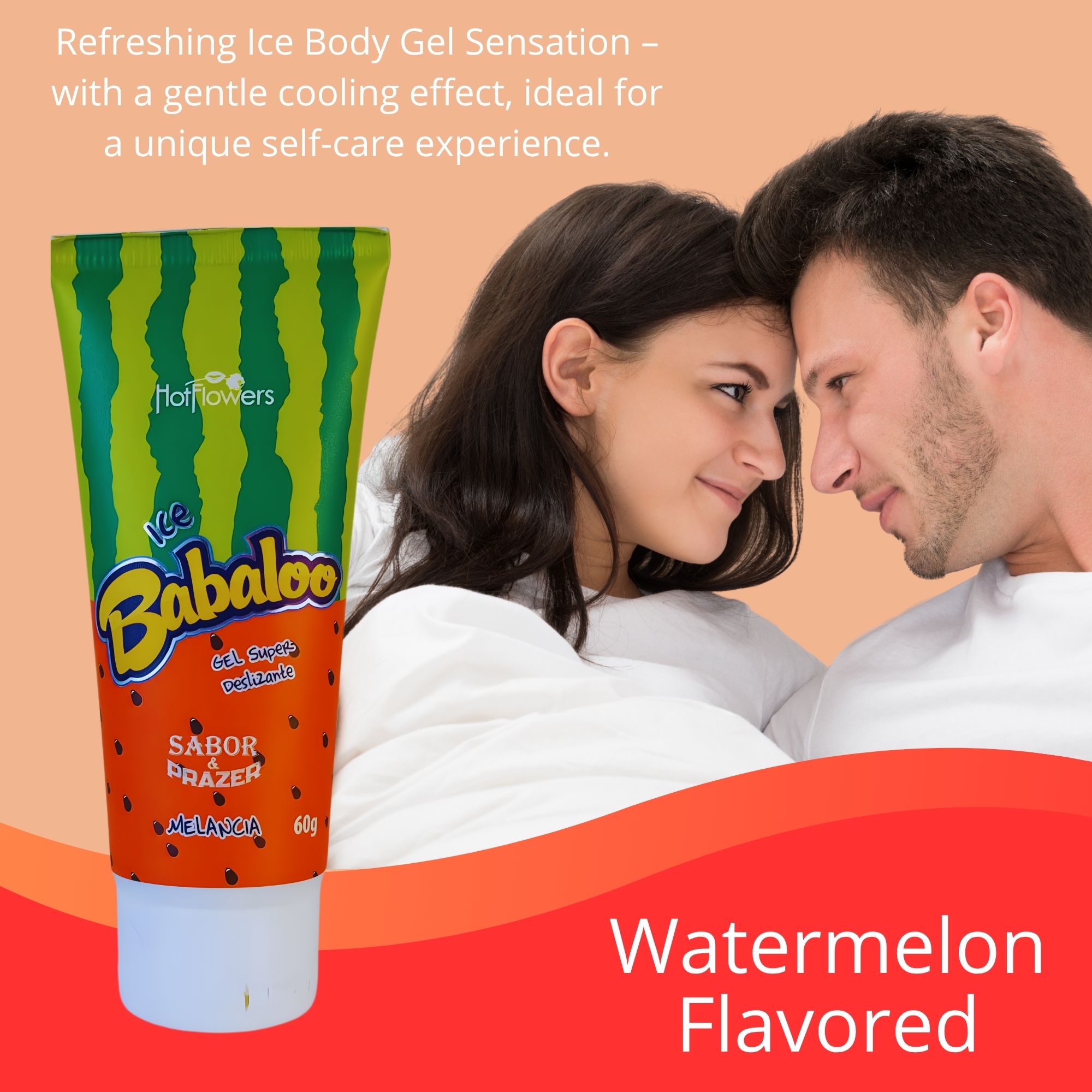 Babaloo Ice Glide Gel Watermelon flavor by Hot Flowers