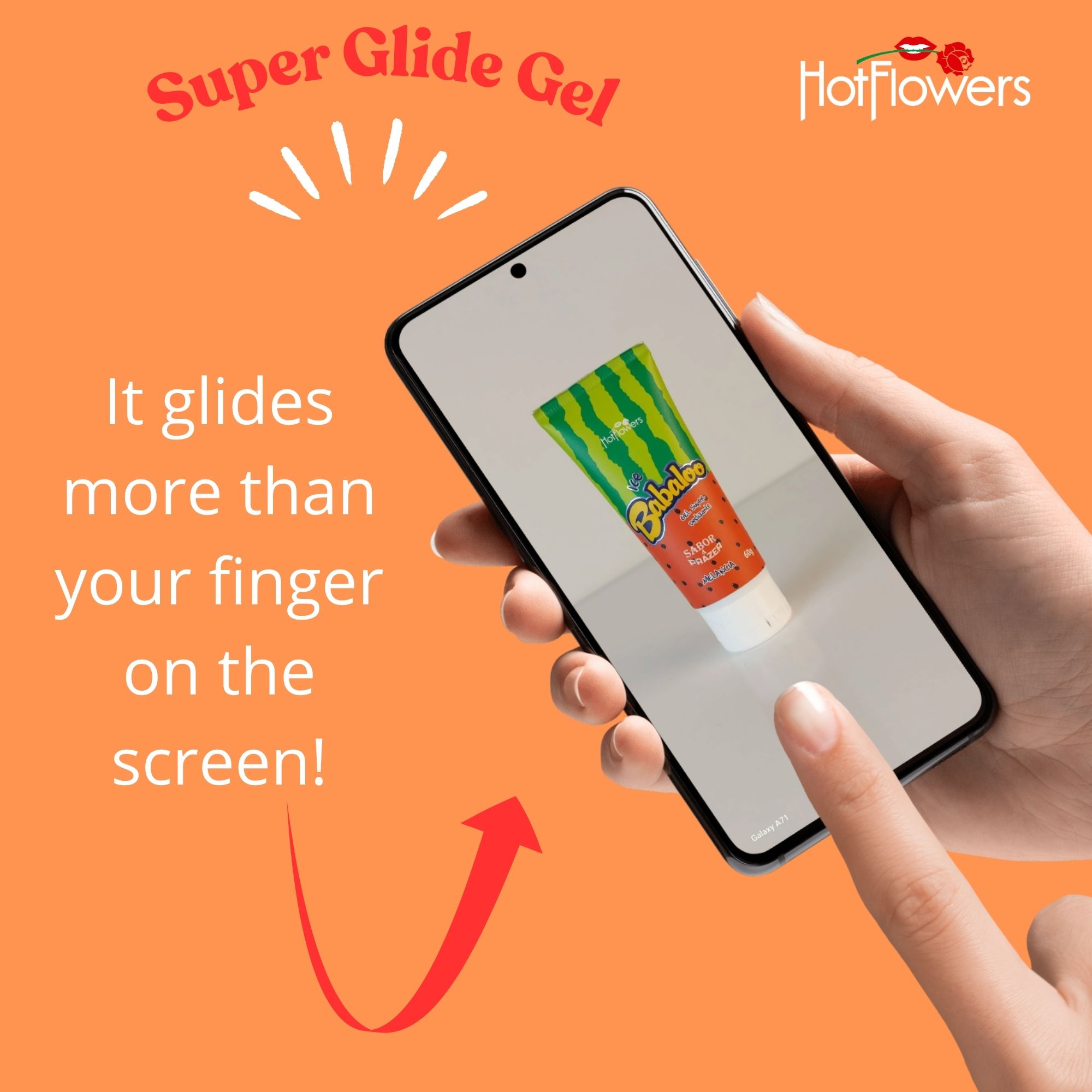 Babaloo Ice Glide Gel Watermelon flavor by Hot Flowers