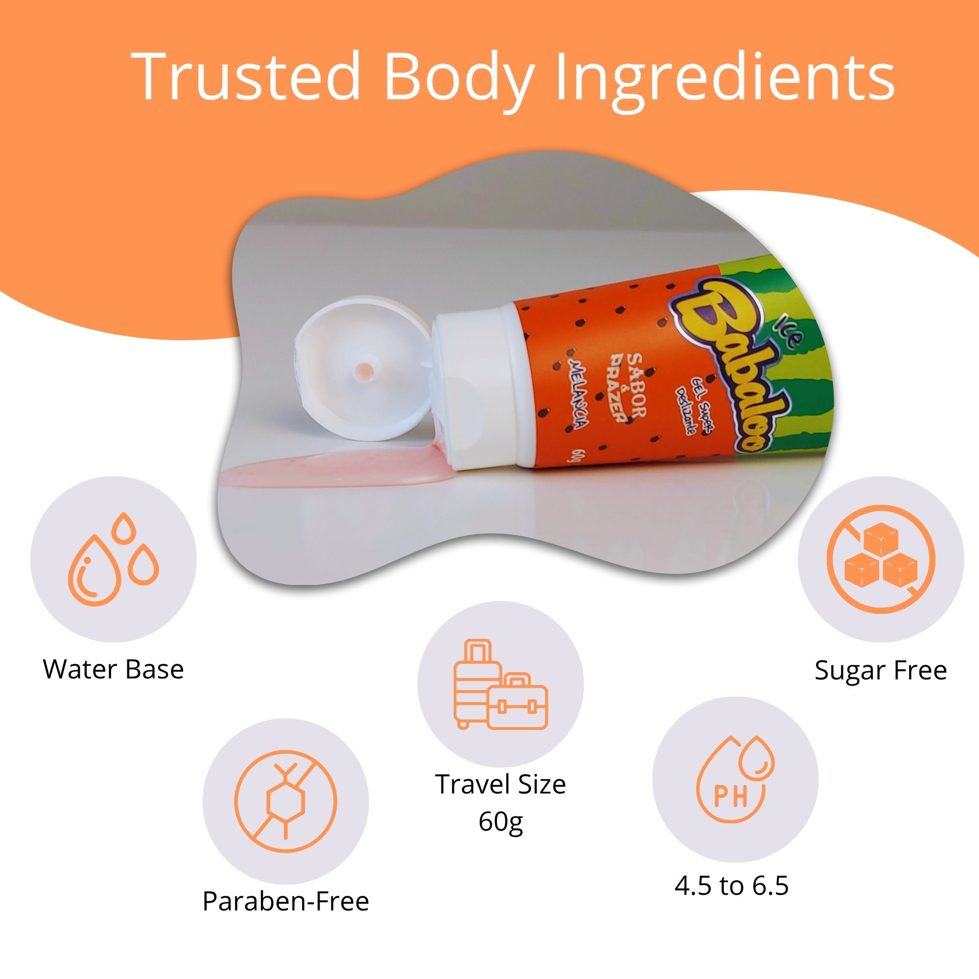 Babaloo Ice Glide Gel Watermelon flavor by Hot Flowers